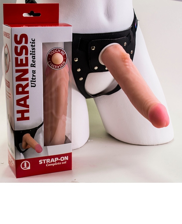 Фаллоимитатор на трусиках HARNESS, L 185 мм D 38 мм