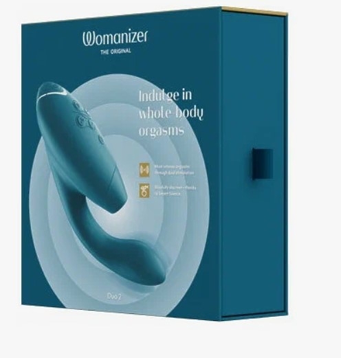 Бесконтактный клиторальный стимулятор Womanizer Duo 2 бирюзовый