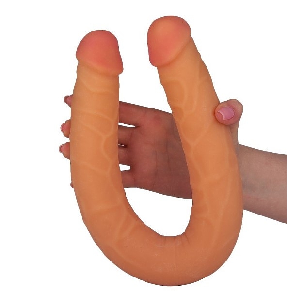Двусторонний фаллоимитатор из киберкожи - 47,7 см LoveToy