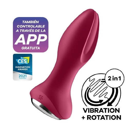 Массажер простаты с вибрацией и ротацией Rotator Plug 2 Satisfyer