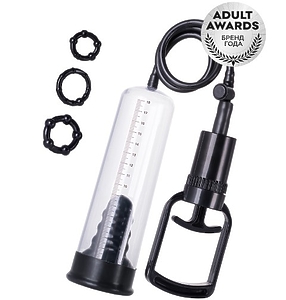 Помпа для пениса TOYFA A-Toys, PVC, чёрный, 20,5 см