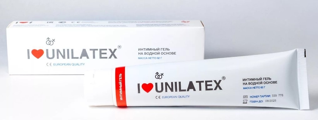Unilatex Gel гель-лубрикант с Алоэ Вера + Витамин Е, на водной основе, 82 грамма