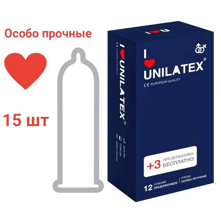 Extra Strong Особопрочные 12 шт. Unilatex презервативы