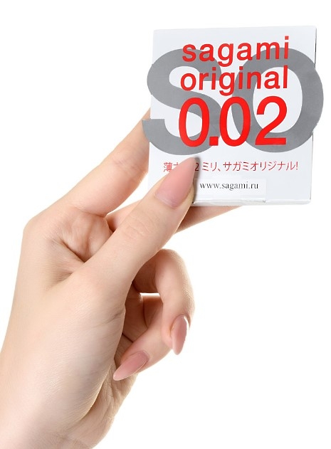 ПРЕЗЕРВАТИВЫ SAGAMI, ORIGINAL 0.02, ПОЛИУРЕТАН, УЛЬТРАТОНКИЕ, ГЛАДКИЕ, 18 СМ, 5,8 СМ, 1 ШТ.