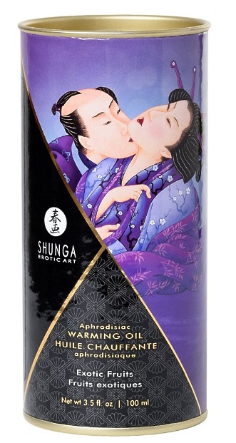 МАСЛО ДЛЯ МАССАЖА SHUNGA EXOTIC FRUITS, РАЗОГРЕВАЮЩЕЕ, ЭКЗОТИЧЕСКИЕ ФРУКТЫ, 100 МЛ