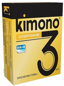 ПРЕЗЕРВАТИВЫ KIMONO (супертонкие) 3 шт.