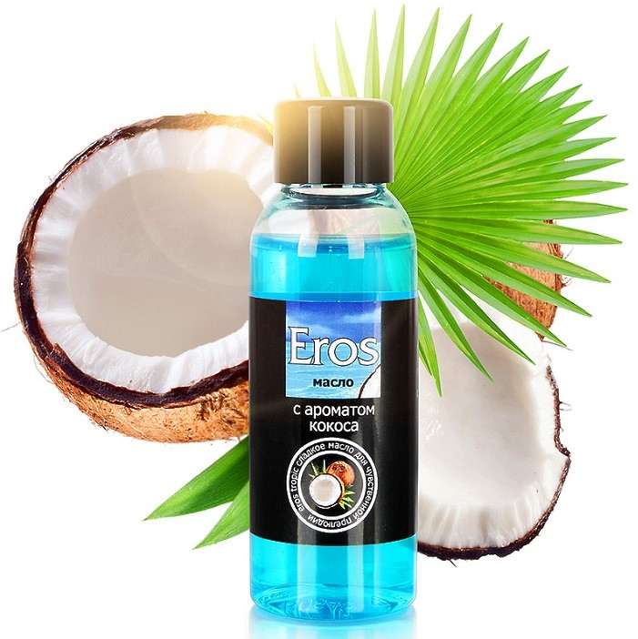Масло массажное EROS TROPIC (с ароматом кокоса) флакон 50 мл