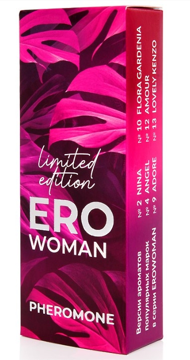 Парфюмированное средство для тела EROWOMAN №12 с феромонами 10 мл