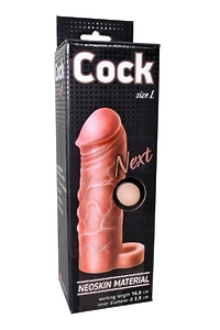 Фаллоудлинитель с кольцом COCK NEXT киберкожа L 165 мм, D 36 мм, D внутр. 23 мм