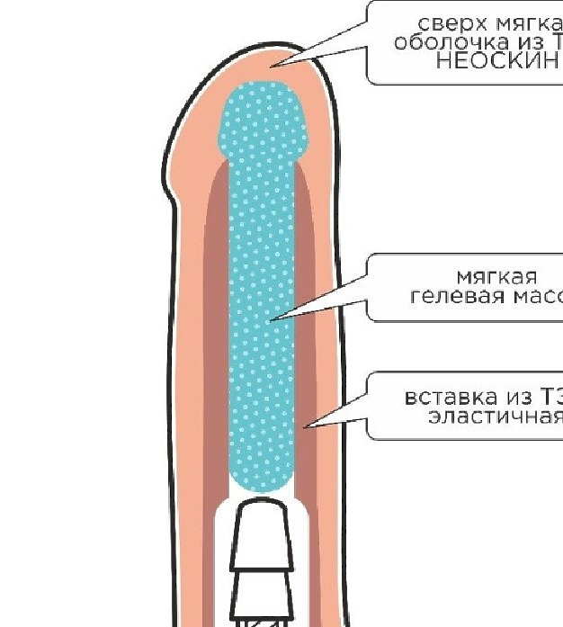 Фаллоимитатор на трусиках HARNESS, L 210 мм D 47 мм