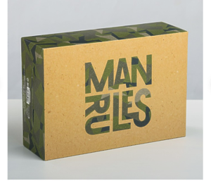 3924794 СКЛАДНАЯ КОРОБКА MAN RULES 16х23х7,5 см