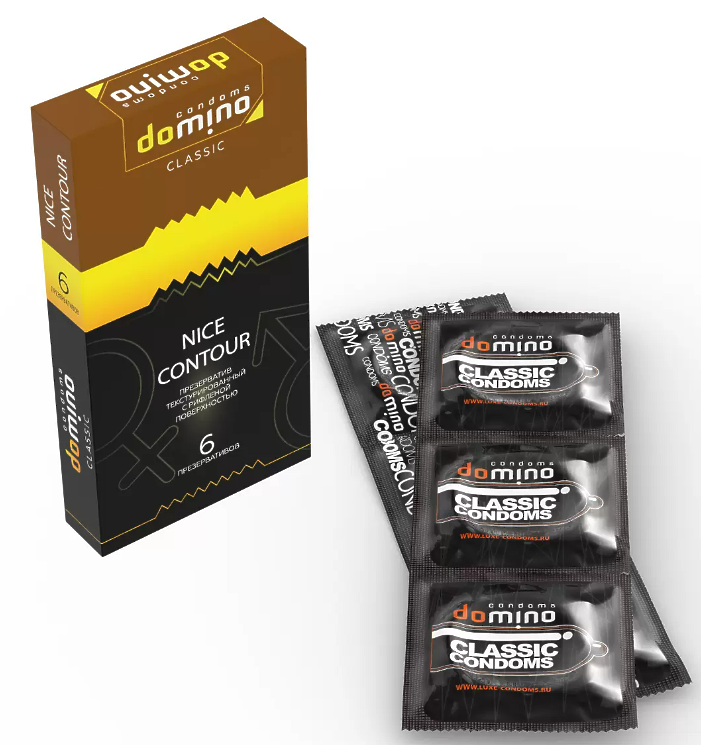 ПРЕЗЕРВАТИВЫ DOMINO CLASSIC NICE CONTOUR 6 штук