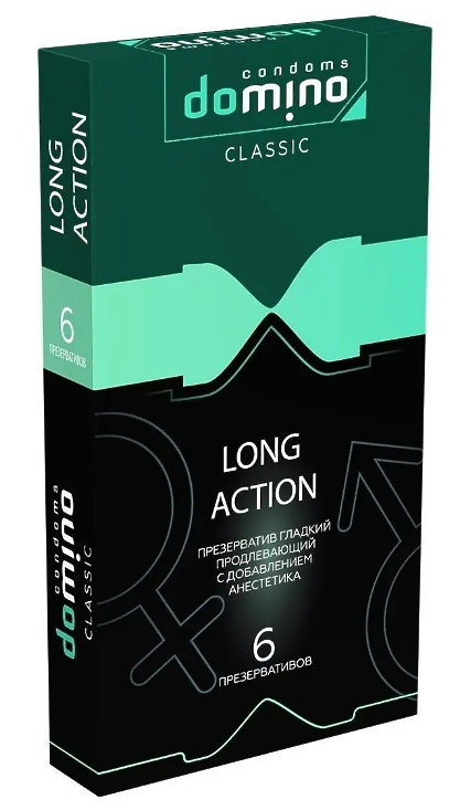 ПРЕЗЕРВАТИВЫ DOMINO CLASSIC LONG ACTION 6 штук