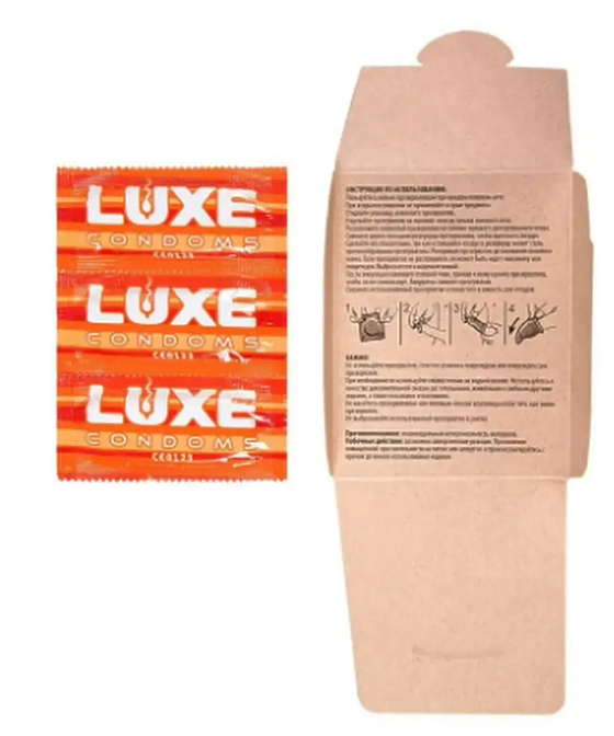 ПРЕЗЕРВАТИВЫ LUXE ТРОПИЧЕСКИЙ ШТОРМ (ТРОПИЧЕСКИЕ ФРУКТЫ), гладкий, 3 штуки