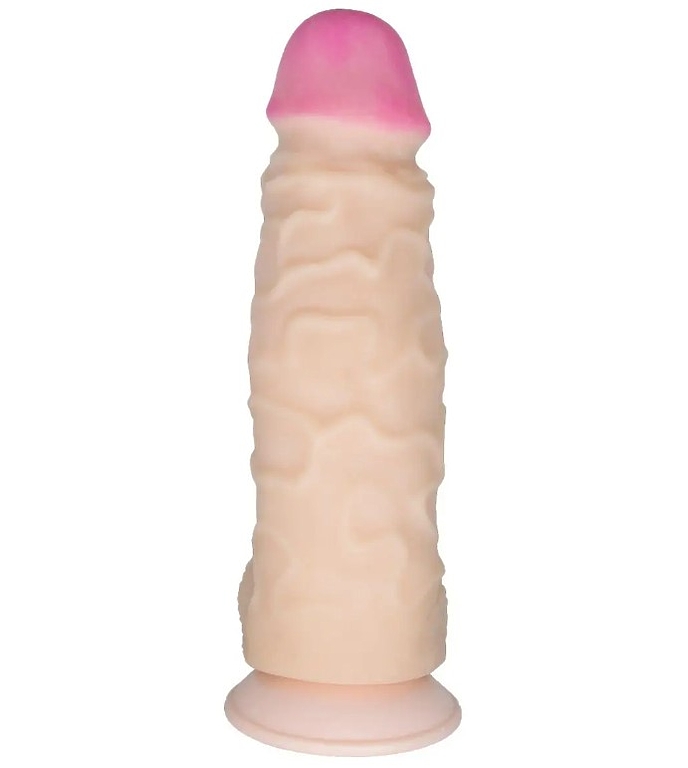Реалистичный гигантский фаллоимитатор на присоске - 28,5 см LOVETOY 
