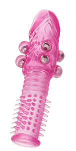 НАСАДКА С ШАРИКАМИ TOYFA, TPE, РОЗОВЫЙ, 13,5 СМ