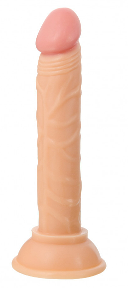 Анальный фаллоимитатор TOYFA Basic, PVC, телесный,14 см