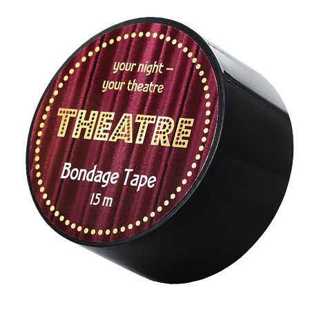 БОНДАЖНЫЙ СКОТЧ TOYFA THEATRE, ЧЕРНЫЙ, 15 М.