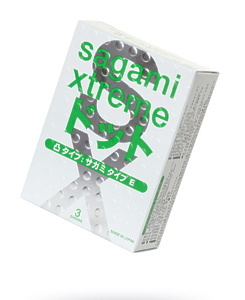Презервативы Sagami, xtreme, type-e, латекс, 18,5 см, 5,2 см, 3 шт.