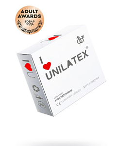 Презервативы Unilatex, natural ultrathin, ультратонкие, 19 см, 5,4 см, 3 шт.