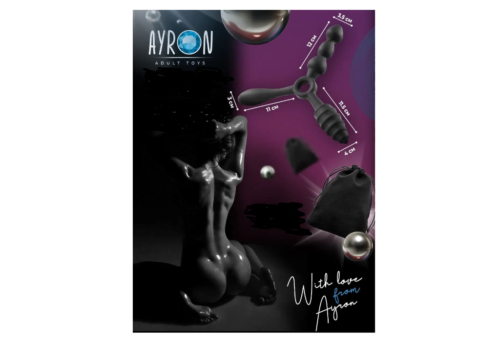 Ayron Adult Toys Анальный фаллоимитатор тройной