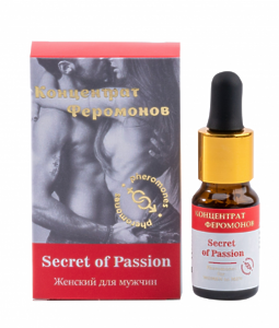 КОНЦЕНТРАТ ФЕРОМОНОВ SECRET OF PASSION ЖЕНСКИЙ ДЛЯ МУЖЧИН 9МЛ.