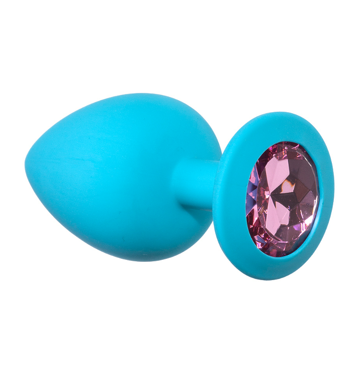 АНАЛЬНАЯ ПРОБКА EMOTIONS CUTIE LARGE TURQUOISE PINK CRYSTAL