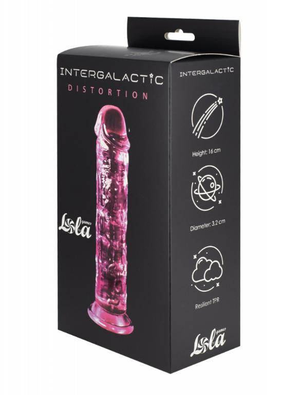 ПРОЗРАЧНЫЙ ДИЛДО INTERGALACTIC DISTORTION PINK