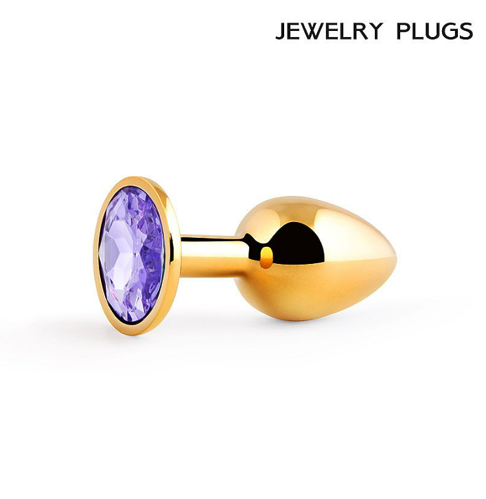 GOLDEN PLUG SMALL (втулка анальная) цвет кристалла светло-филетовый, L 72 мм, D 28 мм, вес 50 г 