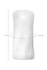 Мастурбатор нереалистичный MensMax XROSS BEADS×ROCK OPEN, TPE, прозрачный, 14,2 см
