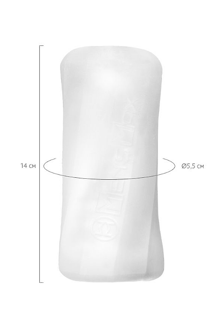 Мастурбатор нереалистичный MensMax XROSS BEADS×ROCK OPEN, TPE, прозрачный, 14,2 см