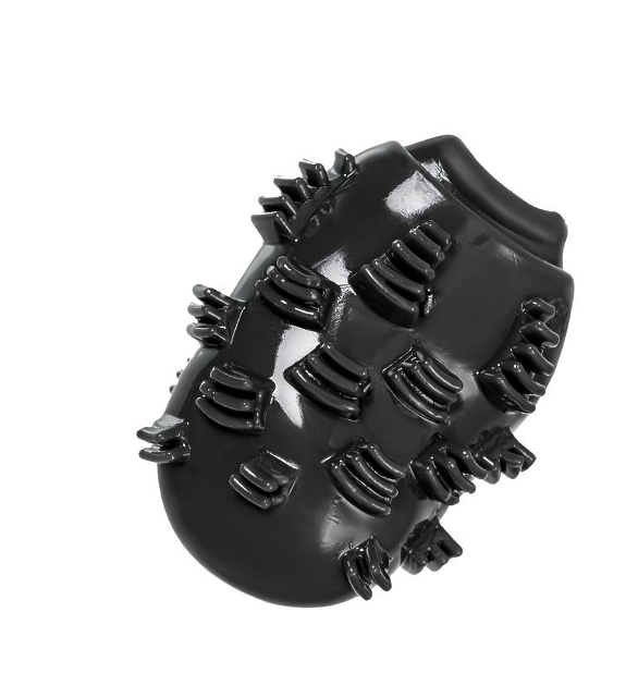 Мастурбатор нереалистичный MEN'S MAX CAPSULE 05 STEP, TPE, черный, 8 см (В ЗИПЛОКЕ)