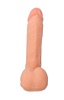 Вибратор с пультом ДУ RealStick Elite Vibro, TPR, телесный, 10 режимов вибрации, 20 см