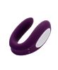 Многофункциональный стимулятор для пар Satisfyer Partner Double Joy, силикон, фиолетовый, 18 см.
