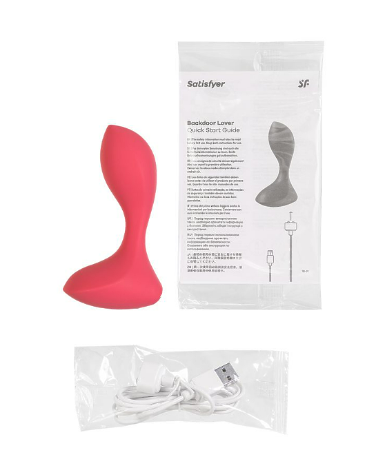 Анальная втулка Satisfyer Backdoor Lover, красная