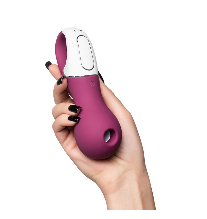Вакуум-волновой бесконтактный стимулятор клитора Satisfyer Lucky Libra, силикон, красный, 15,7 см