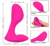Перезаряжаемый массажер с управлением при помощи пульта CalExotics Silicone Remote G Spot Arouser