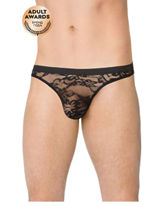 Трусы мужские кружевные SoftLine Collection, черный, L