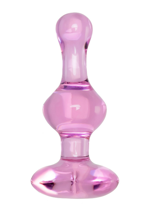 АНАЛЬНАЯ ВТУЛКА SEXUS GLASS, СТЕКЛО, РОЗОВАЯ, 9,8 СМ