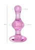 АНАЛЬНАЯ ВТУЛКА SEXUS GLASS, СТЕКЛО, РОЗОВАЯ, 9,8 СМ
