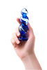 АНАЛЬНАЯ ВТУЛКА SEXUS GLASS, СТЕКЛО, СИНЯЯ, 12 СМ, Ø 3,5 СМ