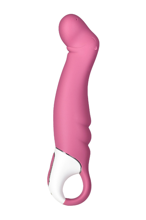 НЕРЕАЛИСТИЧНЫЙ ВИБРАТОР SATISFYER VIBES PETTING HIPPO, СИЛИКОН, КРАСНЫЙ, 22,9 СМ.
