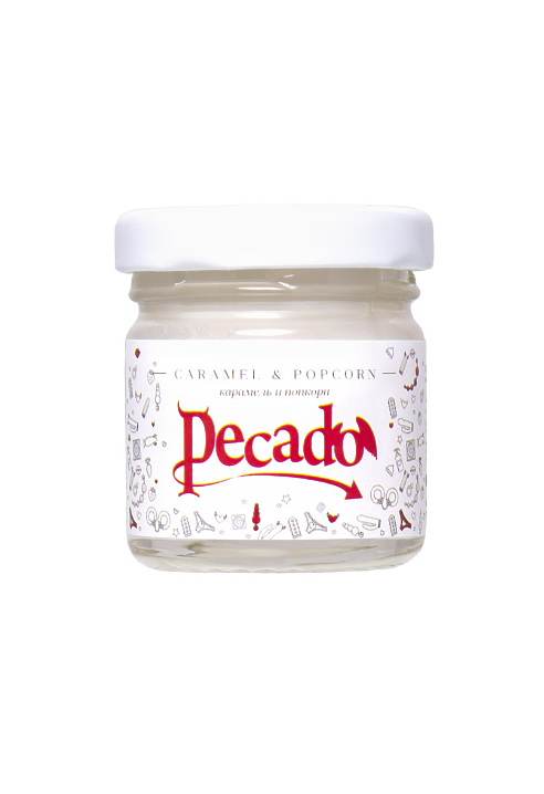 МАССАЖНАЯ СВЕЧА PECADO BDSM, CARAMEL & POPCORN 35МЛ.