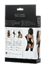 Боди Glossy из материала Wetlook на шнуровке, черное, L