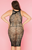 ПЛАТЬЕ-СЕТКА И СТРИНГИ CANDY GIRL SPICE ЧЕРНЫЕ, 2XL