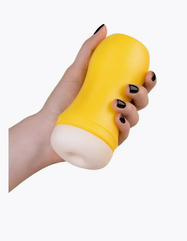 Мастурбатор TOYFA A-Toys Dion, анус, TPE, желтый, 14 см