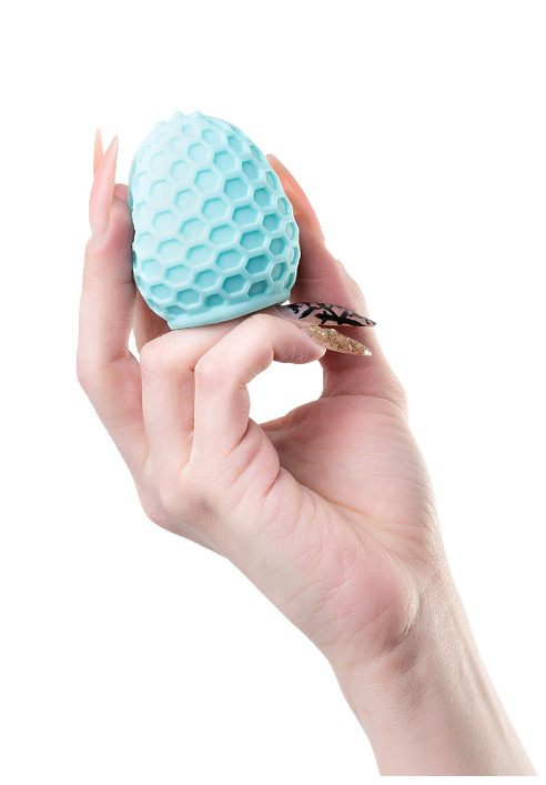 МАСТУРБАТОР A-TOYS PUFL, БИРЮЗОВЫЙ, ТРЕ, 6 СМ Ø 2,7 СМ