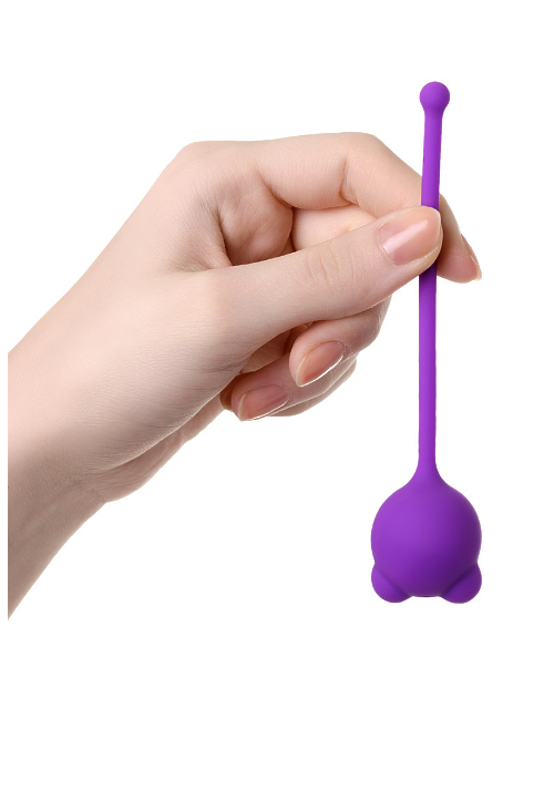 ВАГИНАЛЬНЫЙ ШАРИК A-TOYS BY TOYFA TIGO, СИЛИКОН, ФИОЛЕТОВЫЙ, 12,4 СМ, Ø 2,7 СМ
