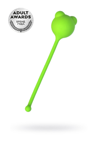 ВАГИНАЛЬНЫЙ ШАРИК A-TOYS BY TOYFA TIGO, СИЛИКОН, ЗЕЛЕНЫЙ, 12,4 СМ Ø 2,7 СМ