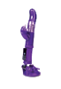 ВИБРАТОР С КЛИТОРАЛЬНЫМ СТИМУЛЯТОРОМ TOYFA A-TOYS, TPR, ФИОЛЕТОВЫЙ, 22,5 СМ